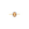 vintage Ring met citrien en diamant 9 kt