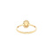 vintage Ring met citrien en diamant 9 kt