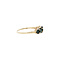 vintage Ring met saffier en diamant 9 kt