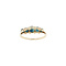 vintage Ring met saffier en diamant 9 kt