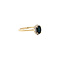 vintage Ring met saffier en diamant 9 kt