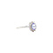 vintage Ring met tanzaniet en diamant 9 kt