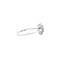 vintage Ring met tanzaniet en diamant 9 kt