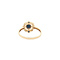 vintage Gold ring with sapphire and diamond 14 kt