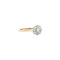 vintage Gold ring with diamond 14 kt