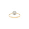 vintage Gouden ring met diamant 14 kt