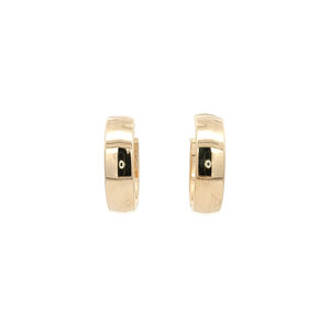 Smooth earrings 9 kt