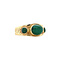 vintage Gouden vintage ring met turkoois 14 kt