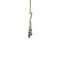vintage Gouden vintage hanger met roosdiamant 14 kt/925