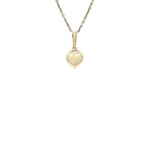 Gouden hart hanger 14 kt