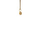 vintage Gouden vintage solitair hanger met diamant 14 kt