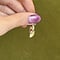 vintage Gold vintage clog pendant with diamond 14 kt