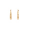 vintage Gold vintage bamboo hoop earrings 14 kt