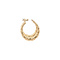 vintage Gold vintage bamboo hoop earrings 14 kt