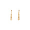 vintage Gold vintage bamboo hoop earrings 14 kt