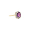 vintage Ring with amethyst and diamond 9 kt