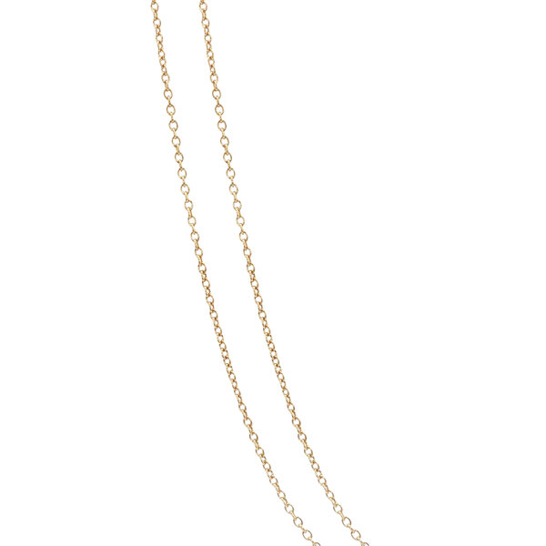 vintage Gold anchor necklace 14 kt