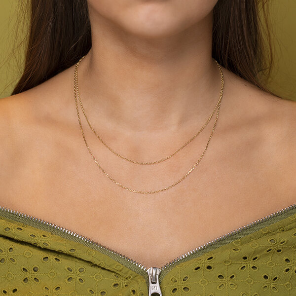 vintage Anchor necklace 9 kt