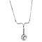vintage White gold vintage necklace with diamond 14 kt