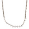 vintage Witgouden vintage collier met diamant 18 kt