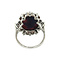 vintage Witgouden vintage ring met camee en diamant 14 kt
