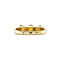 vintage Gouden vintage ring met citrien, saffier en zirkonia 14 kt