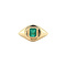 vintage Gouden vintage ring met smaragd 14 kt