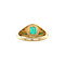 vintage Gold vintage ring with emerald 14 kt