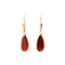 vintage Gold vintage earrings with carnelian 14 kt