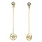 vintage Gold vintage stud earrings with diamond 14 kt