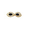 vintage Gold vintage entourage stud earrings with sapphire 14 kt