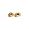 vintage Gold vintage entourage stud earrings with sapphire 14 kt
