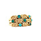 vintage Gouden vintage ring met turkoois 18 kt