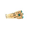 vintage Golden vintage ring with turquoise 18 kt