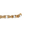vintage Gouden vintage armband met parel en diamant 14 kt
