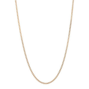 Gold gourmet length necklace 14 kt