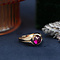 vintage Rose-gold vintage ring with gemstone 18 kt