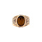 vintage Golden vintage ring with tiger's eye 14 kt