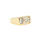 vintage Gouden vintage ring met diamant 14 kt