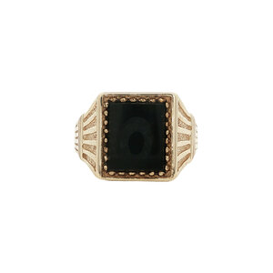 Signet ring with onyx 9 kt