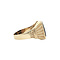 vintage Vintage zegelring met onyx 9 kt