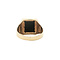 vintage Vintage signet ring with onyx 9 kt