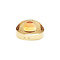 vintage Gouden vintage zegelring met saffier 14 kt