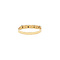vintage Gold vintage row ring with sapphire and zirconia 18 kt