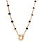 vintage Gouden vintage collier met saffier 14 kt