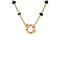 vintage Gouden vintage collier met saffier 14 kt