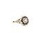 vintage Gold vintage entourage ring with rose diamond 14 kt/925