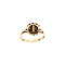 vintage Gouden vintage entourage ring met roosdiamant 14 kt/925