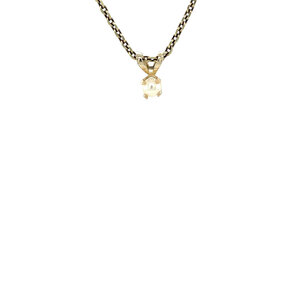 Gold pendant with pearl 14 kt