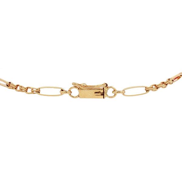 vintage Gouden vintage armband met bloedkoraal 14 kt